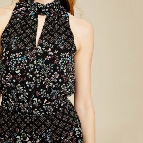 Ted Baker Black Hazel High-Neck Marcila Wide-Leg Jumpsuit Ted size 2-US size 4-6 - Picture 5 of 16